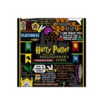 Book Collage Based On Harry Potter And The Philosopher s Stone Satin Bandana Scarf