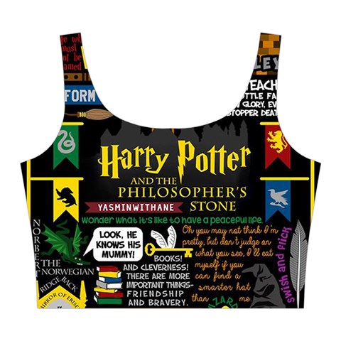 Book Collage Based On Harry Potter And The Philosopher s Stone Midi Sleeveless Dress from ArtsNow.com Top Back
