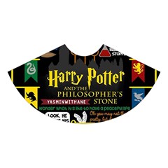 Book Collage Based On Harry Potter And The Philosopher s Stone Midi Sleeveless Dress from ArtsNow.com Skirt Front