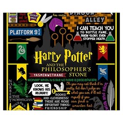 Book Collage Based On Harry Potter And The Philosopher s Stone Medium Zipper Tote Bag from ArtsNow.com Back