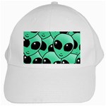 Alien Pattern White Cap