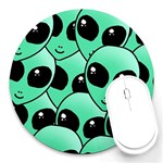 Alien Pattern Round Mousepad