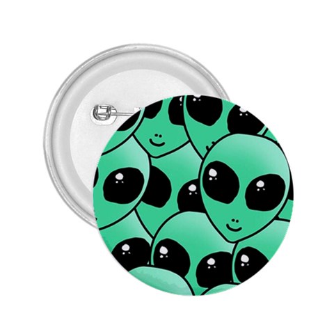 Alien Pattern 2.25  Button from ArtsNow.com Front