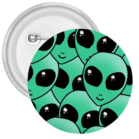 Alien Pattern 3  Button from ArtsNow.com Front