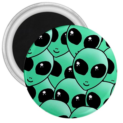 Alien Pattern 3  Magnet from ArtsNow.com Front