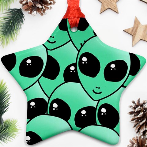 Alien Pattern Ornament (Star) from ArtsNow.com Front