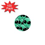 Alien Pattern 1  Mini Button (100 pack) 
