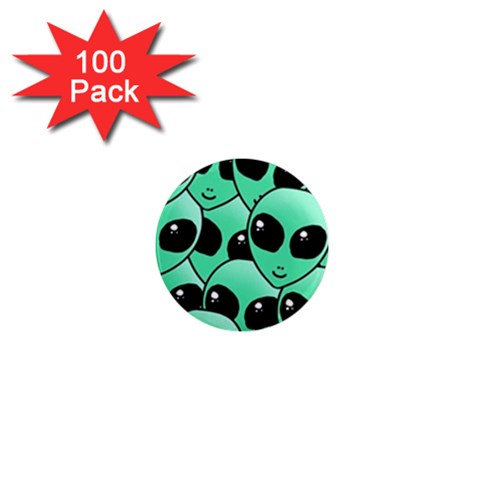 Alien Pattern 1  Mini Magnet (100 pack)  from ArtsNow.com Front