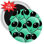 Alien Pattern 3  Magnet (10 pack)