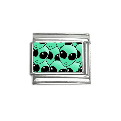 Alien Pattern Italian Charm (9mm) from ArtsNow.com Front