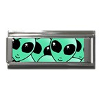 Alien Pattern Superlink Italian Charm (9mm)
