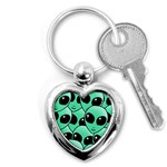 Alien Pattern Key Chain (Heart)