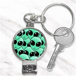 Alien Pattern Nail Clippers Key Chain