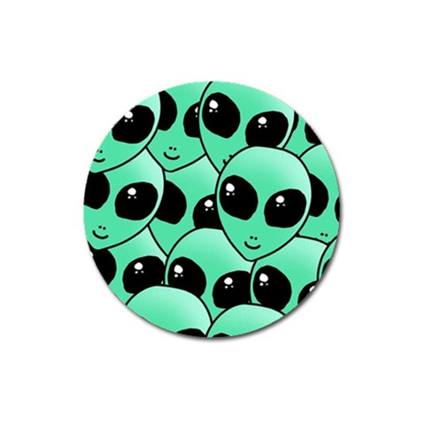 Alien Pattern Magnet 3  (Round) from ArtsNow.com Front