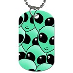 Alien Pattern Dog Tag (One Side)