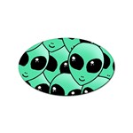 Alien Pattern Sticker Oval (100 pack)