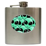 Alien Pattern Hip Flask (6 oz)