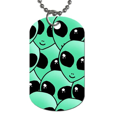 Alien Pattern Dog Tag (Two Sides) from ArtsNow.com Back