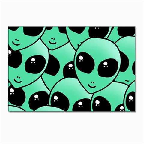 Alien Pattern Postcards 5  x 7  (Pkg of 10) from ArtsNow.com Front