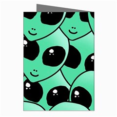 Alien Pattern Greeting Cards (Pkg of 8) from ArtsNow.com Right