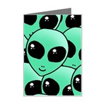 Alien Pattern Mini Greeting Card