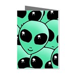 Alien Pattern Mini Greeting Cards (Pkg of 8)