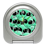 Alien Pattern Travel Alarm Clock