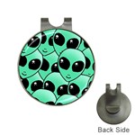 Alien Pattern Golf Ball Marker Hat Clip