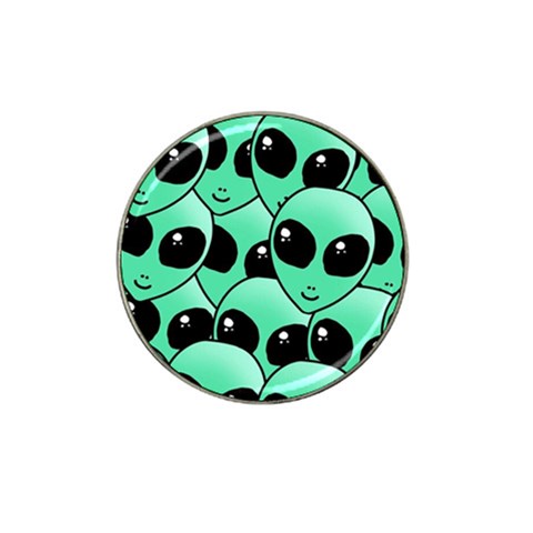 Alien Pattern Hat Clip Ball Marker (4 pack) from ArtsNow.com Front