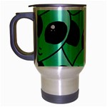Alien Pattern Travel Mug (Silver Gray)