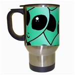 Alien Pattern Travel Mug (White)