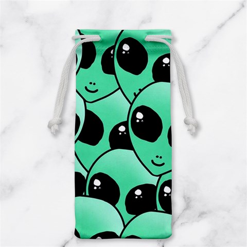 Alien Pattern Jewelry Bag from ArtsNow.com Front