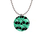 Alien Pattern 1  Button Necklace