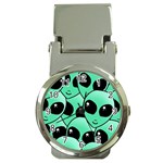 Alien Pattern Money Clip Watch