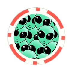 Alien Pattern Poker Chip Card Guard (10 pack) from ArtsNow.com Back