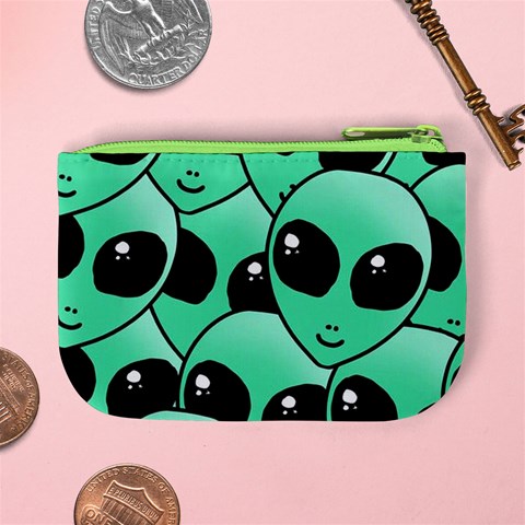 Alien Pattern Mini Coin Purse from ArtsNow.com Back