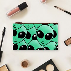 Alien Pattern Cosmetic Bag (Small) from ArtsNow.com Front