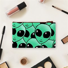 Alien Pattern Cosmetic Bag (Small) from ArtsNow.com Back