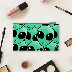 Alien Pattern Cosmetic Bag (Small) from ArtsNow.com Back