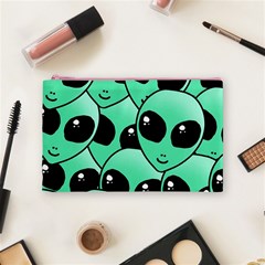 Alien Pattern Cosmetic Bag (Medium) from ArtsNow.com Front