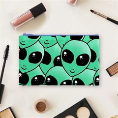 Alien Pattern Cosmetic Bag (Medium) from ArtsNow.com Front