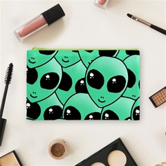 Alien Pattern Cosmetic Bag (Medium) from ArtsNow.com Front