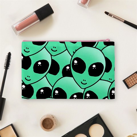 Alien Pattern Cosmetic Bag (Medium) from ArtsNow.com Back