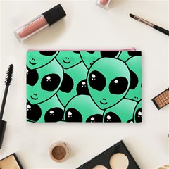 Alien Pattern Cosmetic Bag (Medium) from ArtsNow.com Back