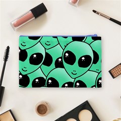 Alien Pattern Cosmetic Bag (Medium) from ArtsNow.com Back