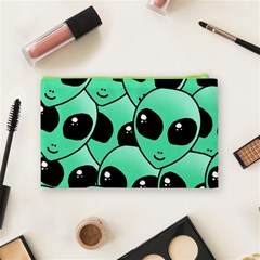 Alien Pattern Cosmetic Bag (Medium) from ArtsNow.com Back