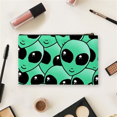 Alien Pattern Cosmetic Bag (Medium) from ArtsNow.com Back