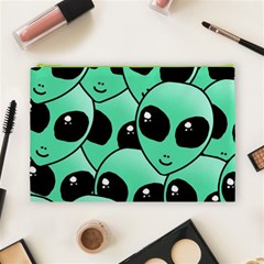 Alien Pattern Cosmetic Bag (Large) from ArtsNow.com Front