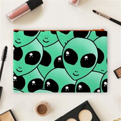 Alien Pattern Cosmetic Bag (Large) from ArtsNow.com Back
