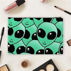 Alien Pattern Cosmetic Bag (Large) from ArtsNow.com Back